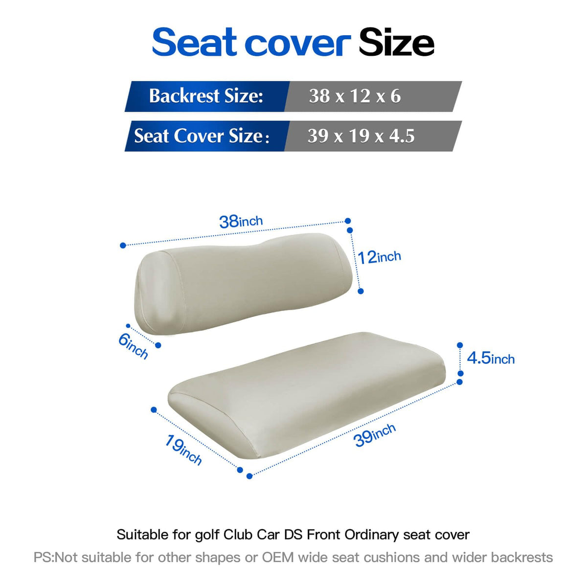 NOKINS oyster grey cover enhances cart interior, clean and modern.