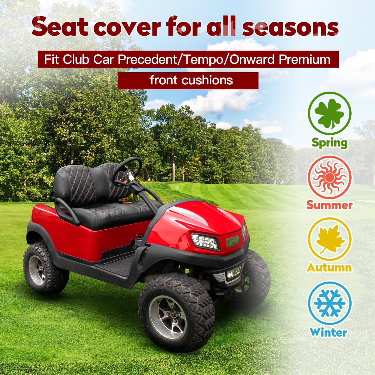 NOKINS front seat cushion cover in premium vinyl for comfort