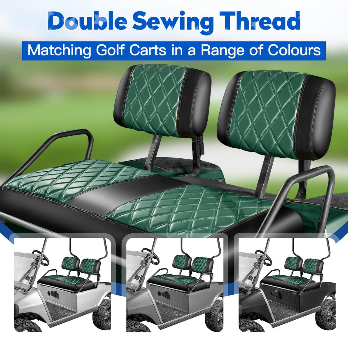NOKINS front seat cushion cover; quick slip-on fit for refresh.