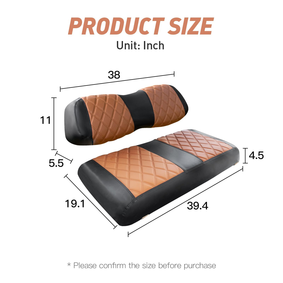 NOKINS Club Car DS front-seat cushion fit ensures OEM alignment.