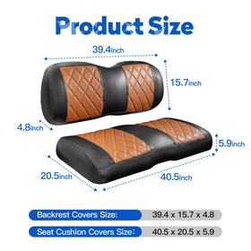 NOKINS full-wrap front seat cover enhances protection and interior style.