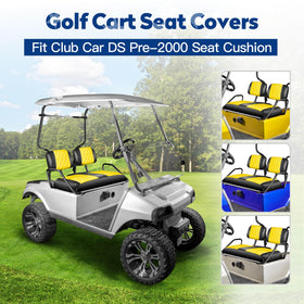 NOKINS backrest covers in yellow and black pair with the seat for a cohesive upgrade