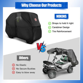 NOKINS storage bag included with the golf cart cover