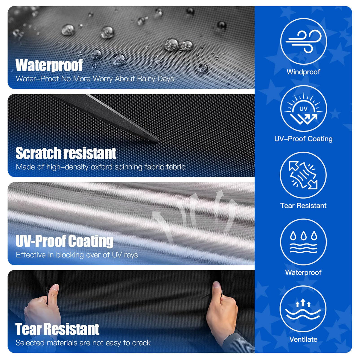 Ventilation holes prevent condensation and keep the cart fresh.