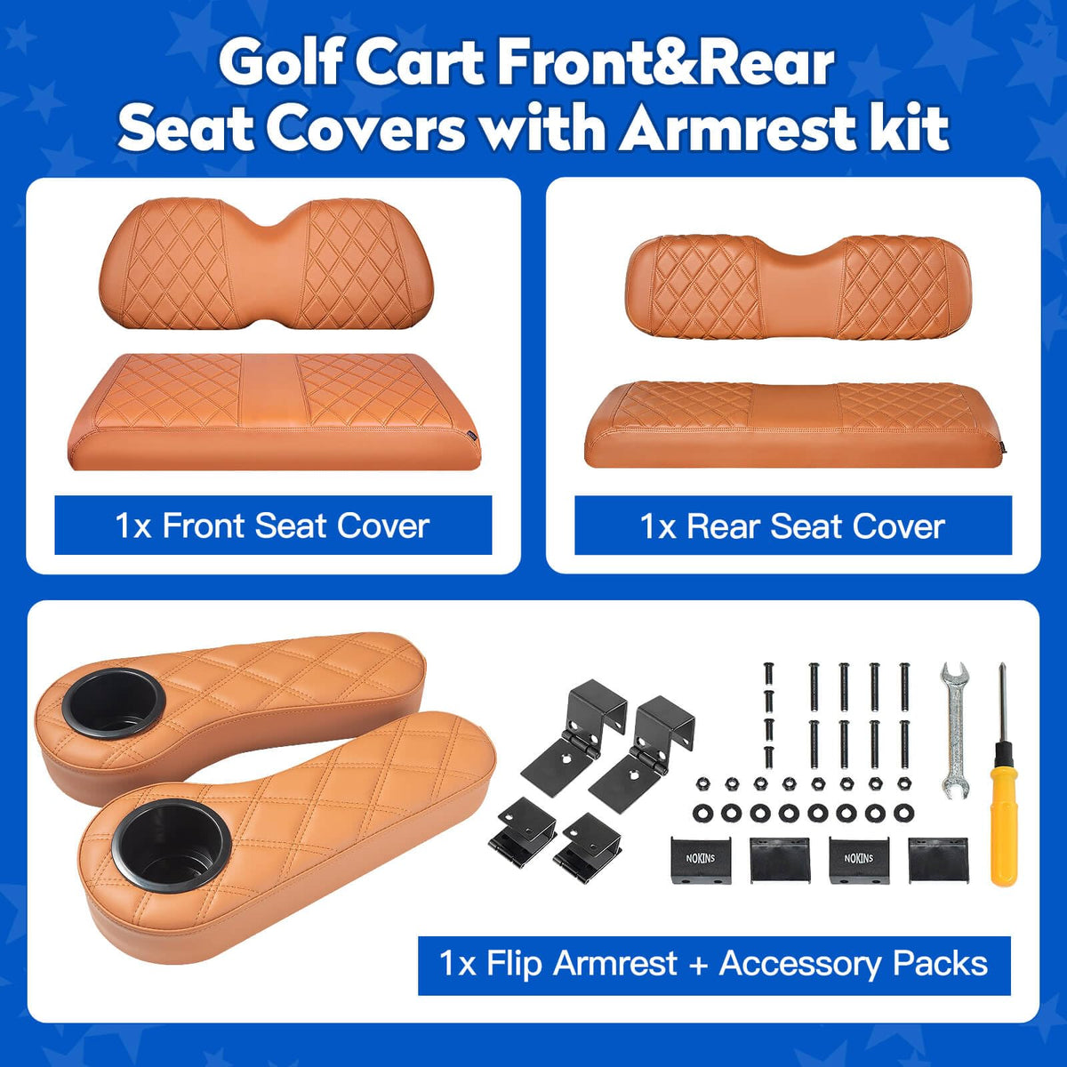 NOKINS cup holder integrated into rear armrest for beverages