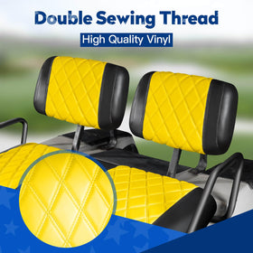 NOKINS diamond appearance design enhances the golf cart interior with a premium look