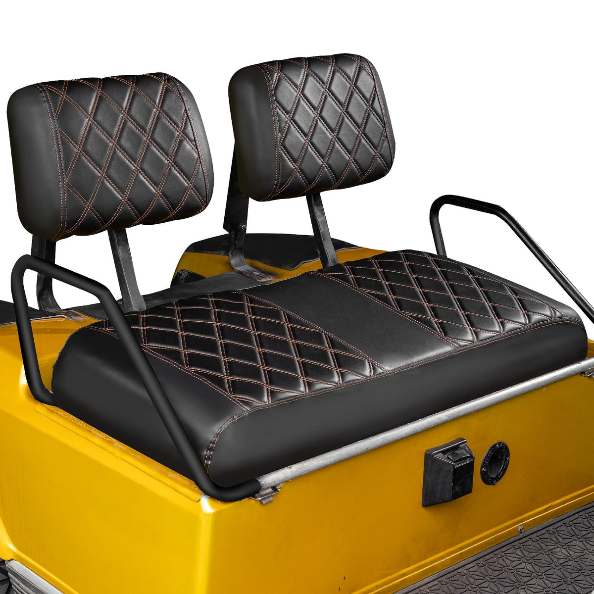 NOKINS diamond backrest cover for Club Car DS adds durable protection and a luxury look