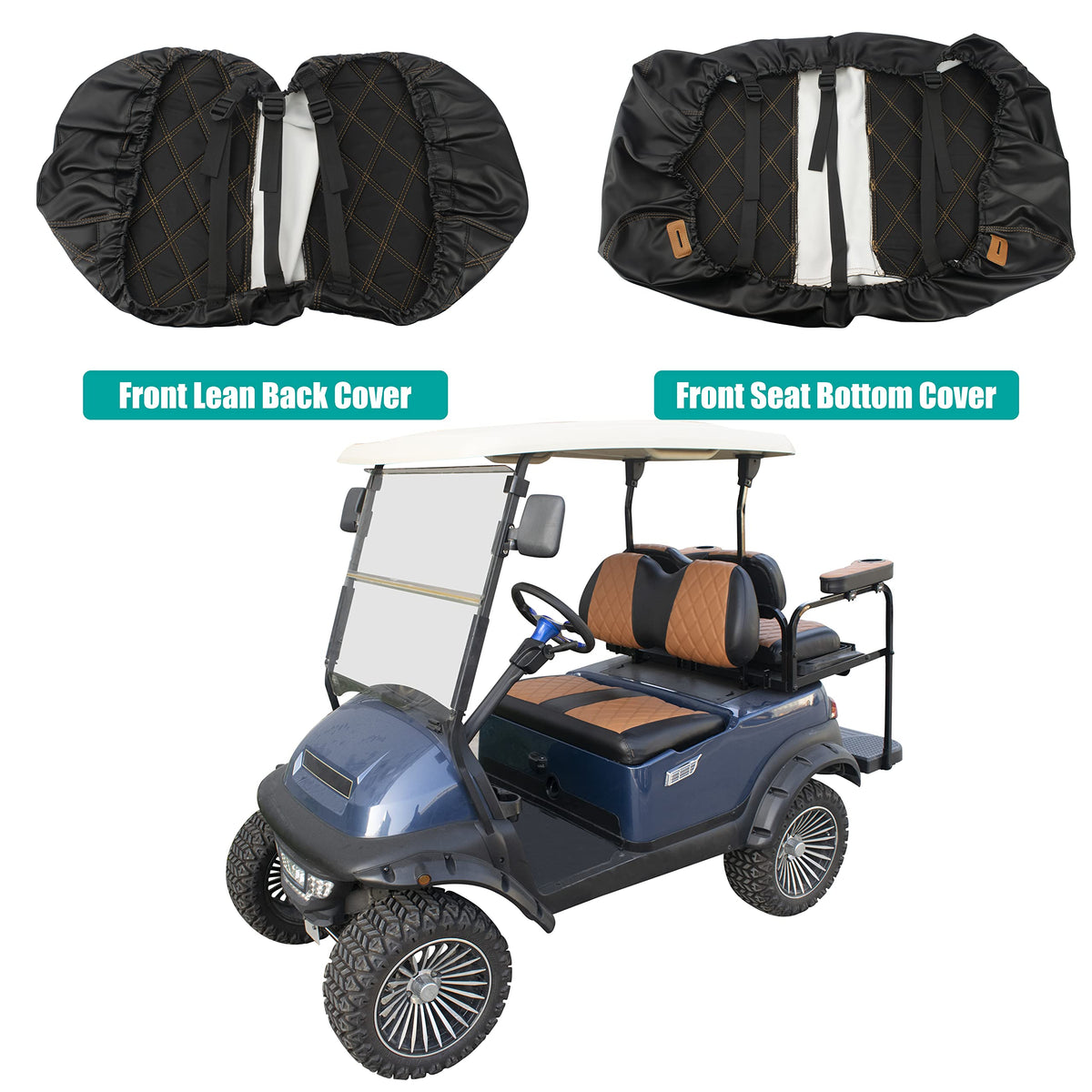 NOKINS backrest cover with diamond design for premium look and comfort