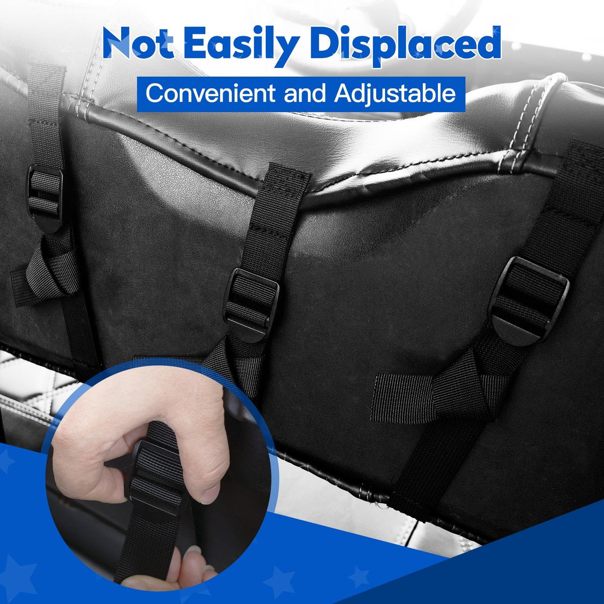 NOKINS Diamond black stitching detail adds stylish look.