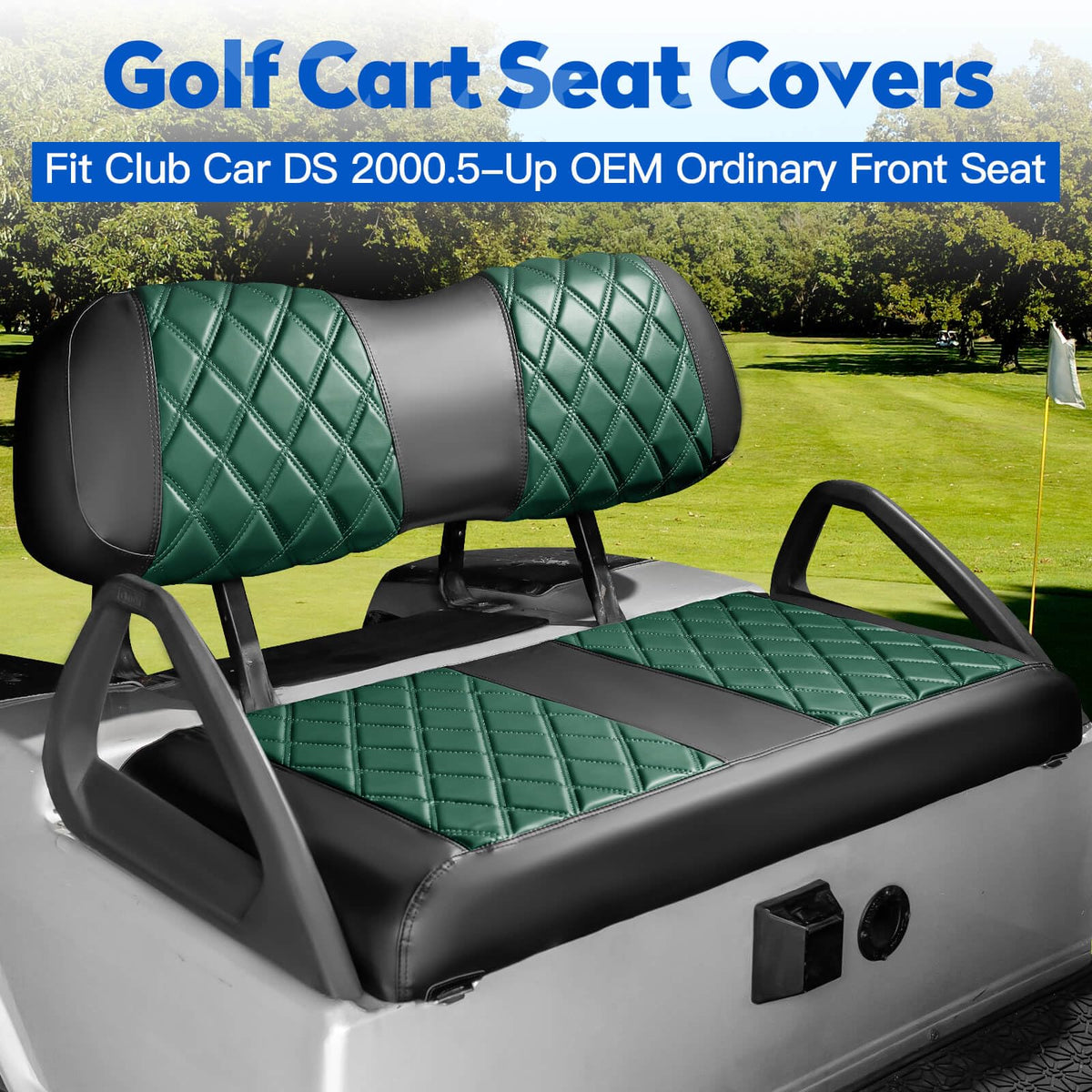 NOKINS front seat backrest cover adds style while guarding against wear.