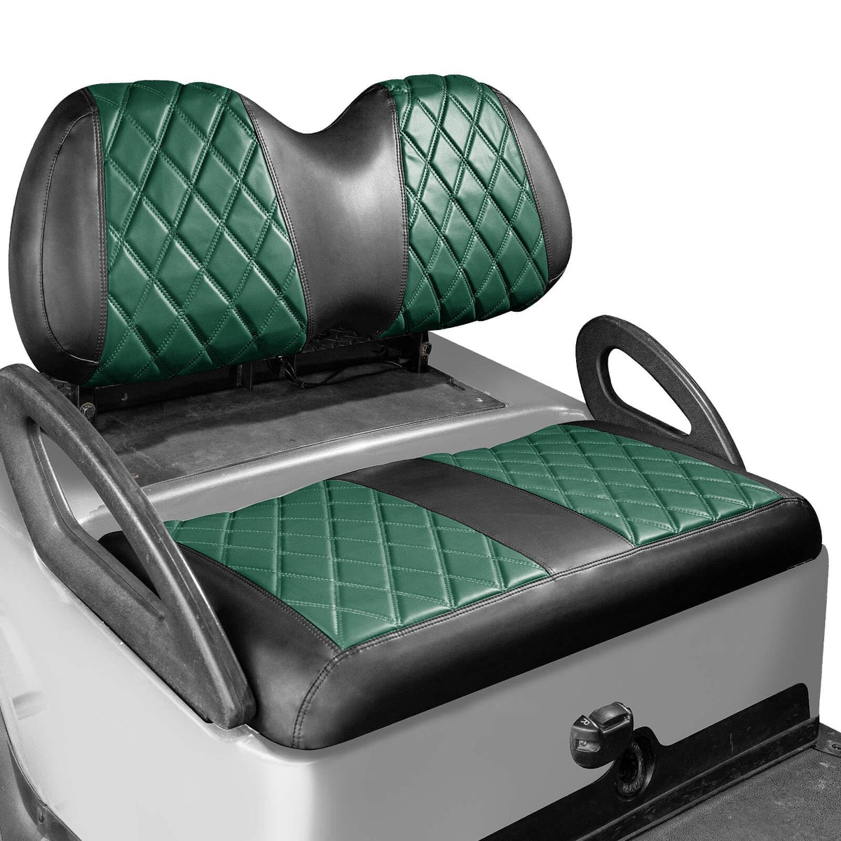 NOKINS diamond front seat cover enhances Club Car Precedent with a premium look.
