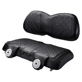 NOKINS Diamond heating and ventilation front seat cover for Club Car Precedent.