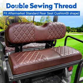 NOKINS rear seat cover with B-shape cushions protecting aftermarket cushions