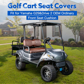 NOKINS golf cart diamond seat cover backrest brown adds durability and style