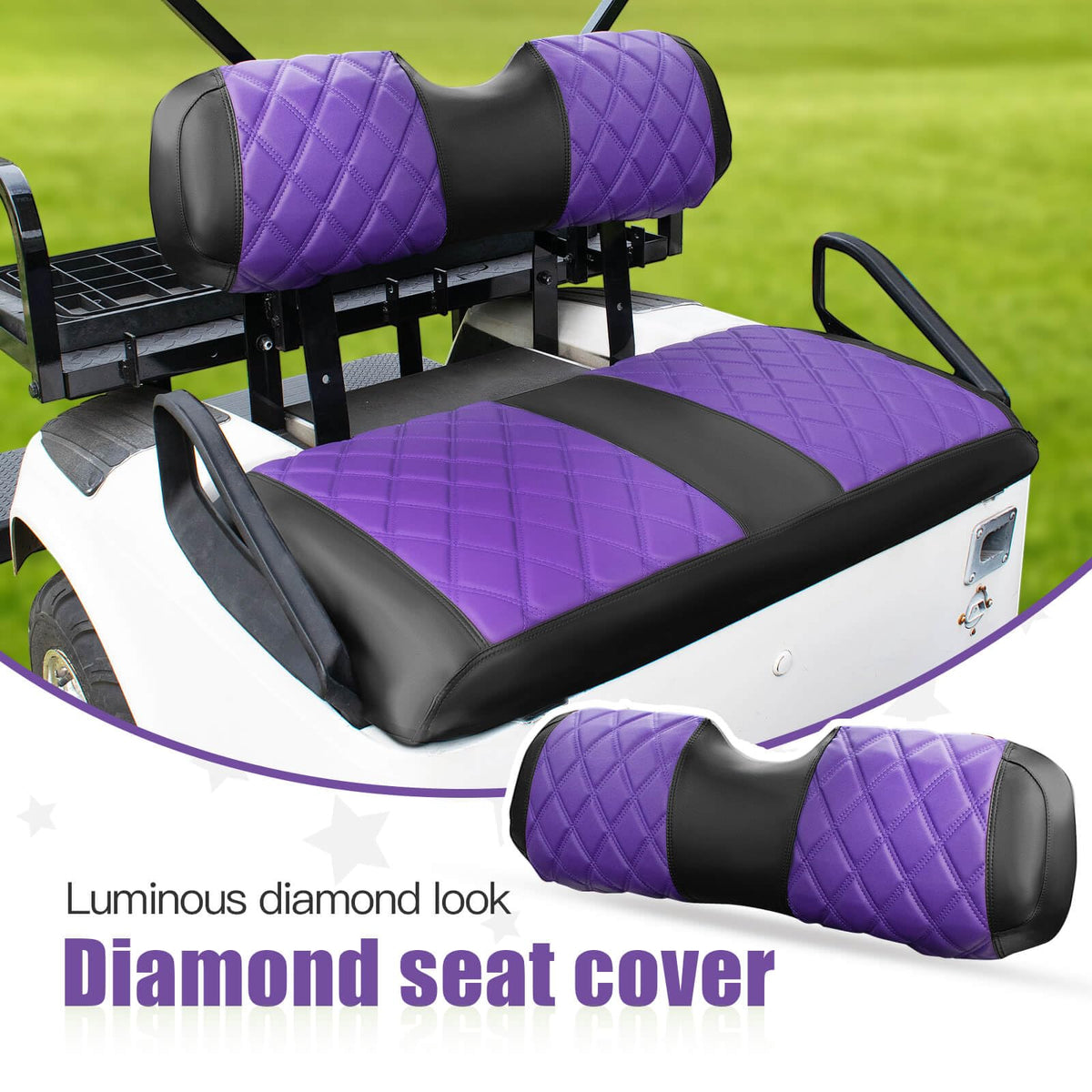 NOKINS EZGO TXT backrest cover keeps upholstery clean and comfortable.