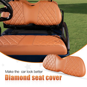 NOKINS backrest diamond cover provides snug fit and easy maintenance.