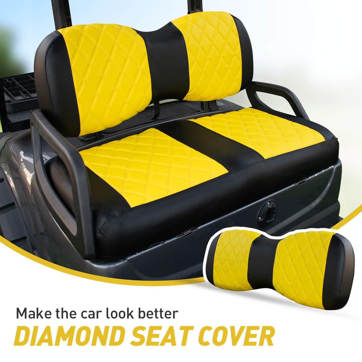 NOKINS diamond backrest cover – elevated style and easy maintenance.