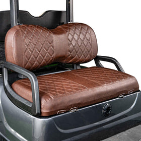 NOKINS golf cart diamond seat cover front brown protects and refreshes the cockpit