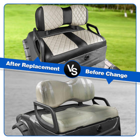 NOKINS diamond design seat cover—luxury look for golf cart interiors