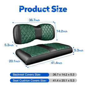 Durable vinyl material of NOKINS golf cart seat cover
