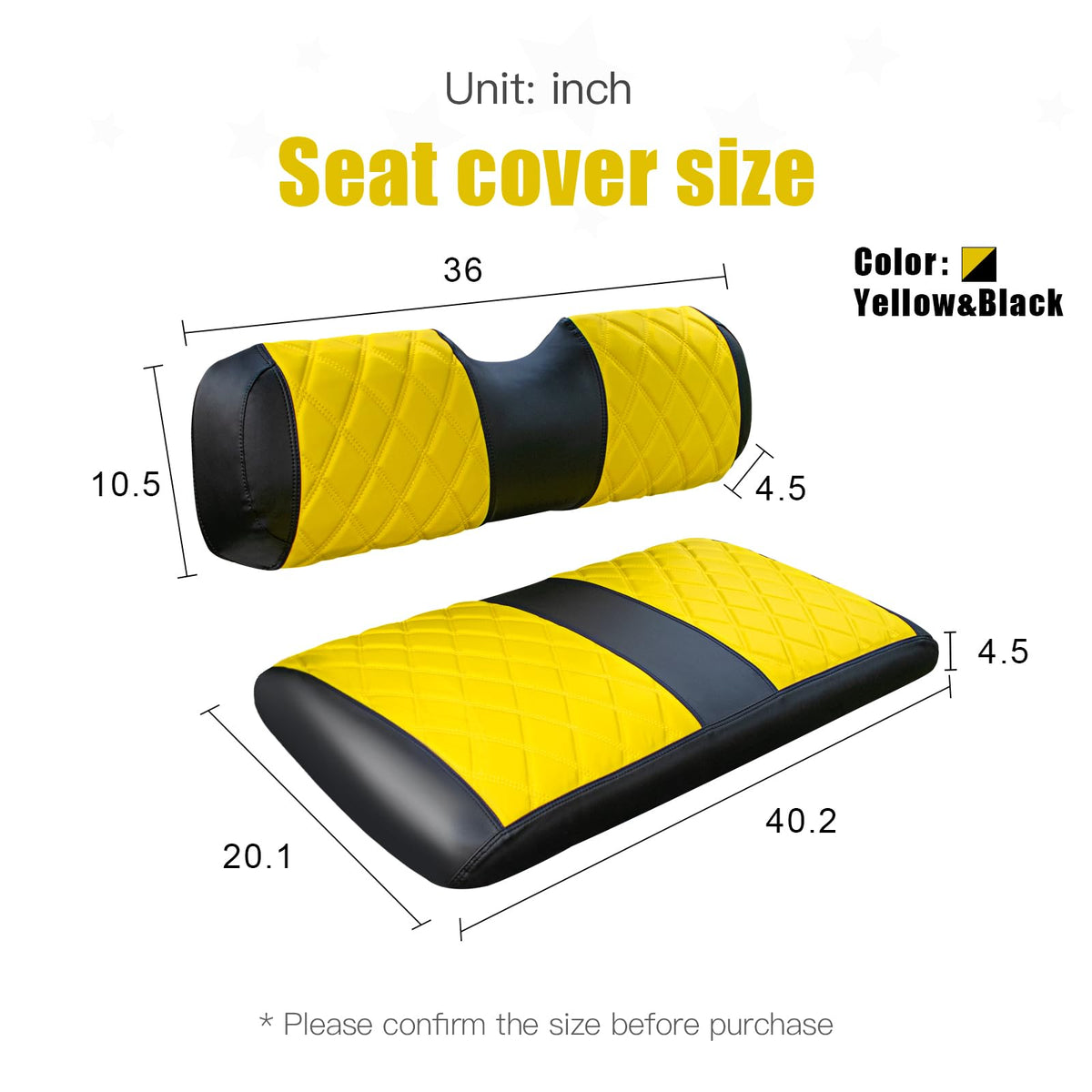 NOKINS EZGO RXV fit front seat cover for secure attachment