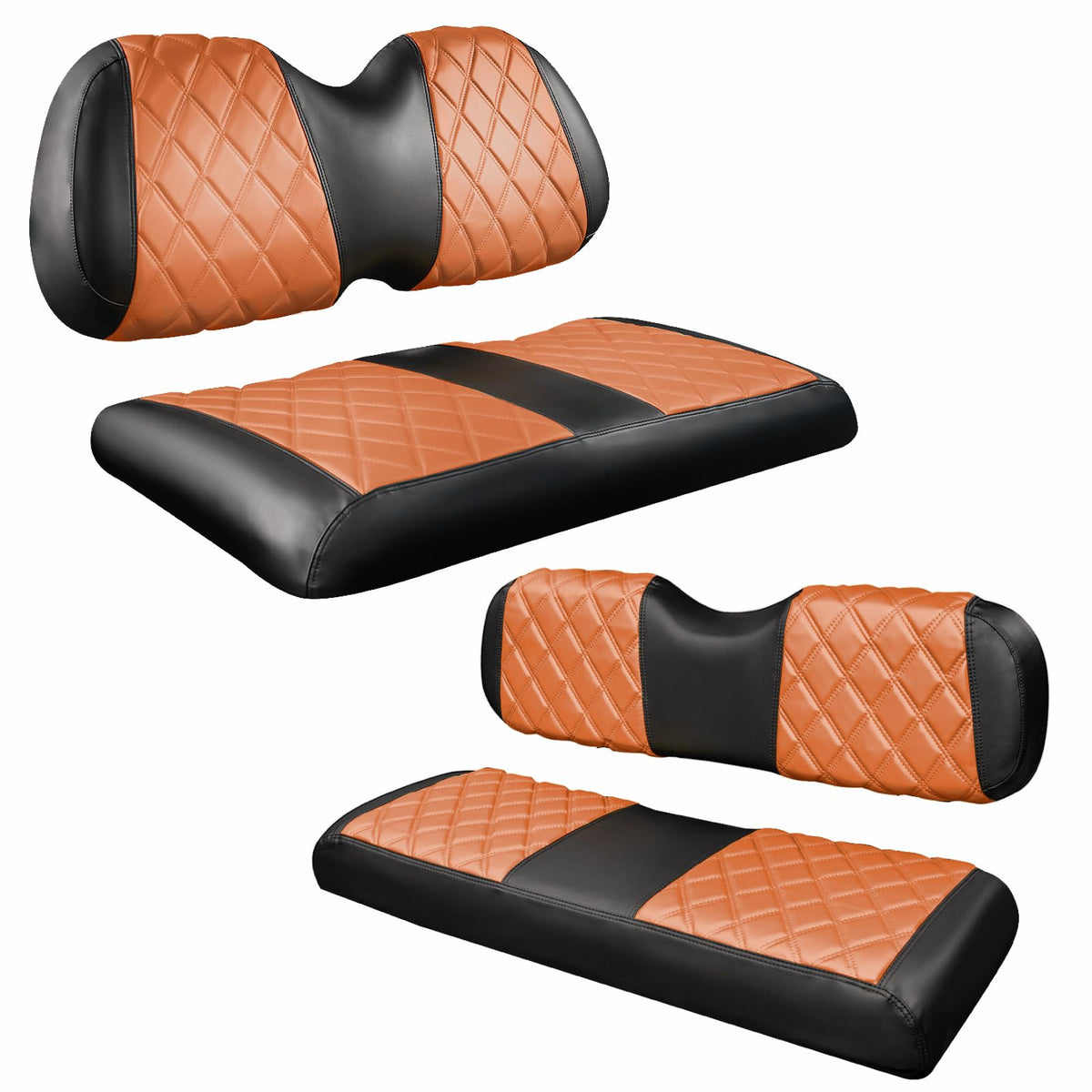 NOKINS front seat cover with diamond stitching protects Club Car Precedent upholstery and enhances style.