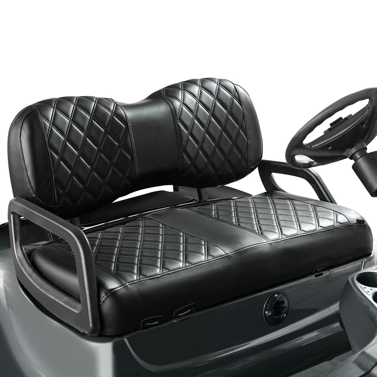 NOKINS diamond seat cover on the front seat for Yamaha Drive/Drive2 with premium protection