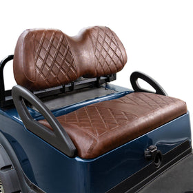 NOKINS Diamond seat cover on Club Car Precedent front cushion for durable protection.