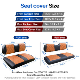 NOKINS front backrest cover with diamond stitch enhances style and durability
