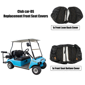 NOKINS golf cart front seat bottom cover with extra foam padding