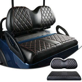 NOKINS front seat cover with diamond stitching for Club Car Precedent, durable and easy to wipe.