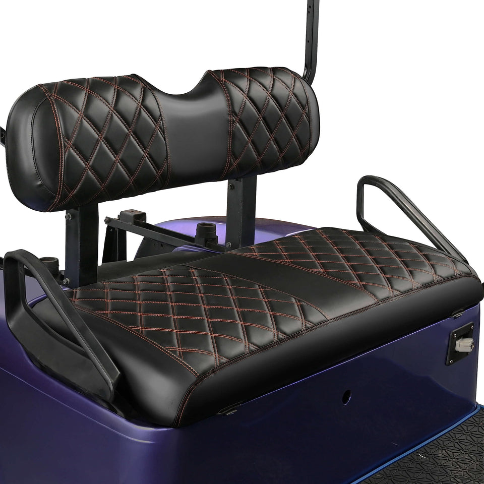 NOKINS golf cart front seat cover with diamond design enhances comfort on EZGO carts.