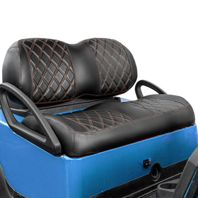 NOKINS front seat cover with diamond leather for Club Car, enhances comfort and style.