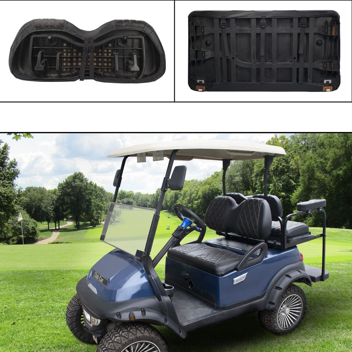 NOKINS vinyl front-seat cover offers scratch resistance and easy cleaning.