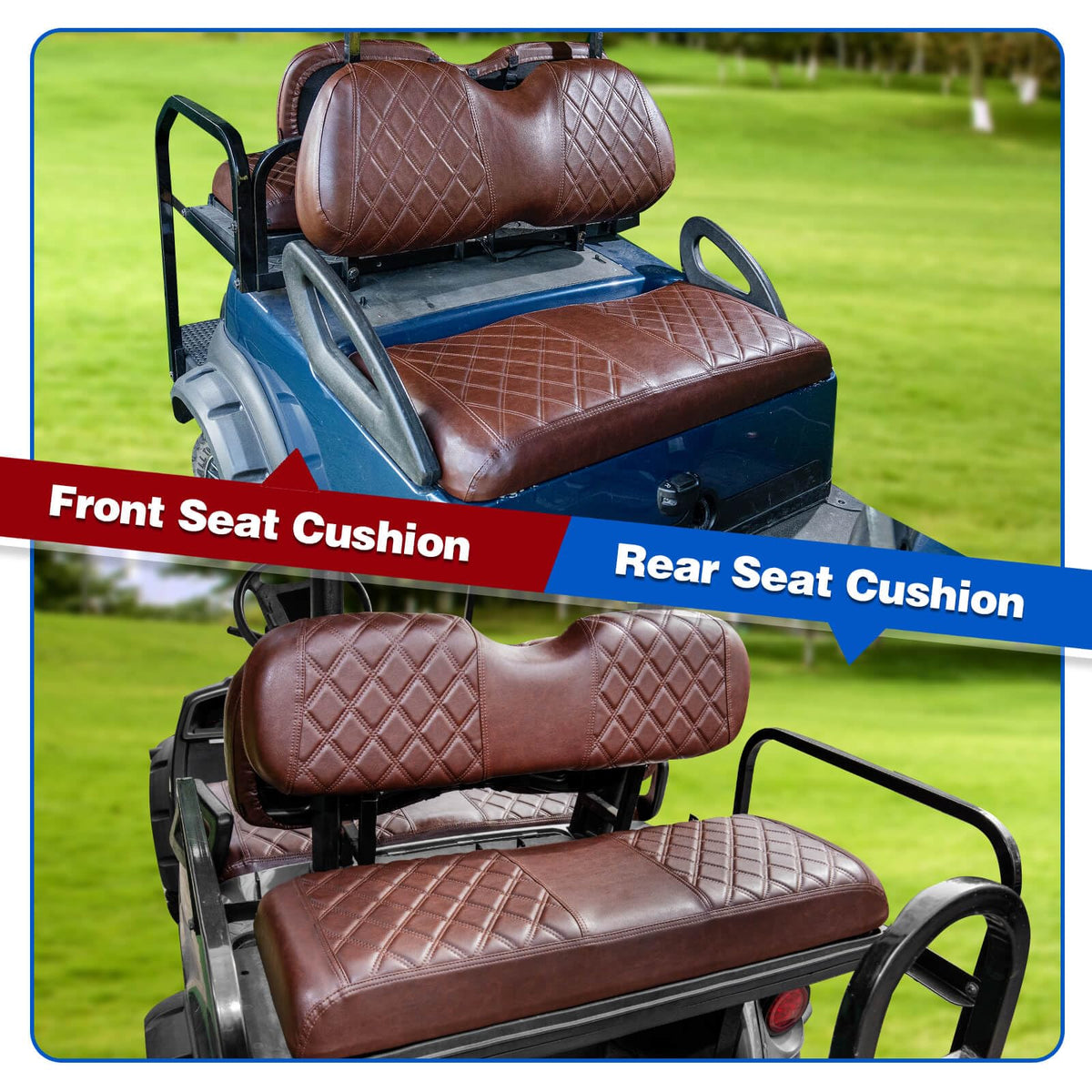 NOKINS front seat cover fit for Club Car Precedent OEM standard cushions; reliable protection.