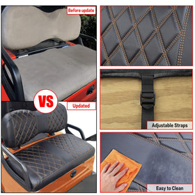 NOKINS front seat cover installs across the original seat without removal