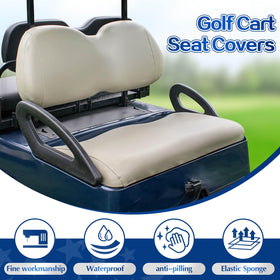 NOKINS Oyster Grey seat area, durable vinyl resists wear and cleans easily.