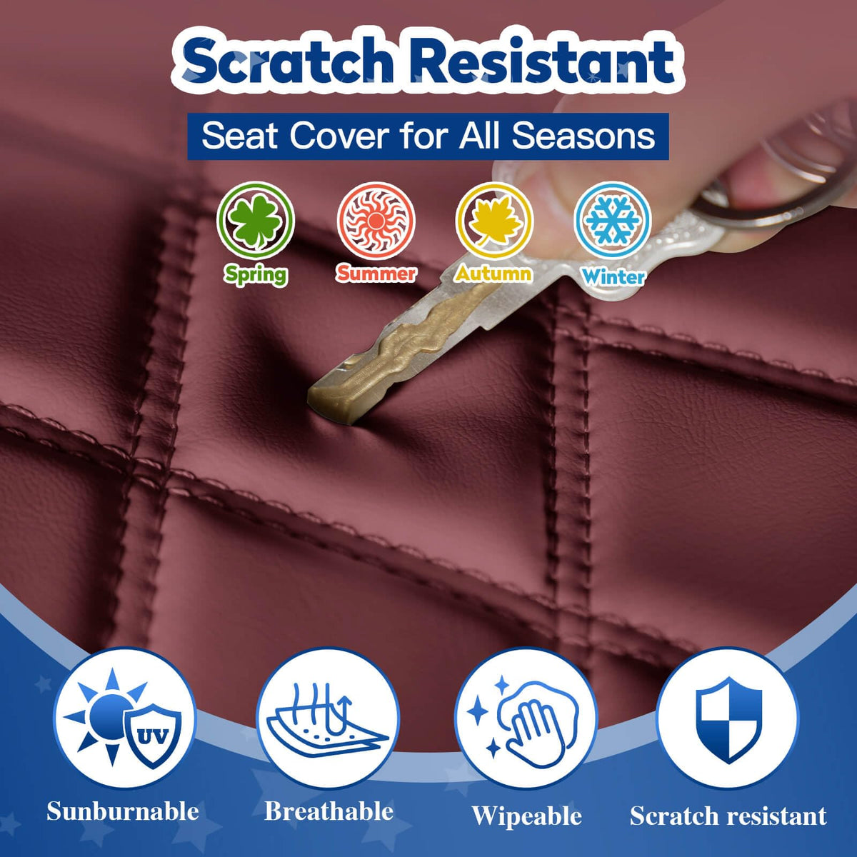 NOKINS easy-install design uses adjustable straps and buckles.