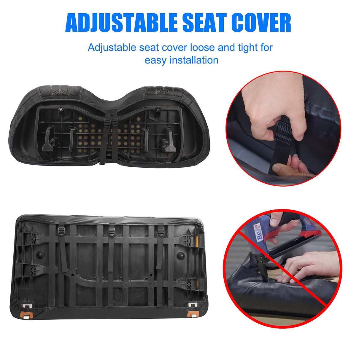 NOKINS installation-friendly cover is easy to fit without staples or removing old vinyl