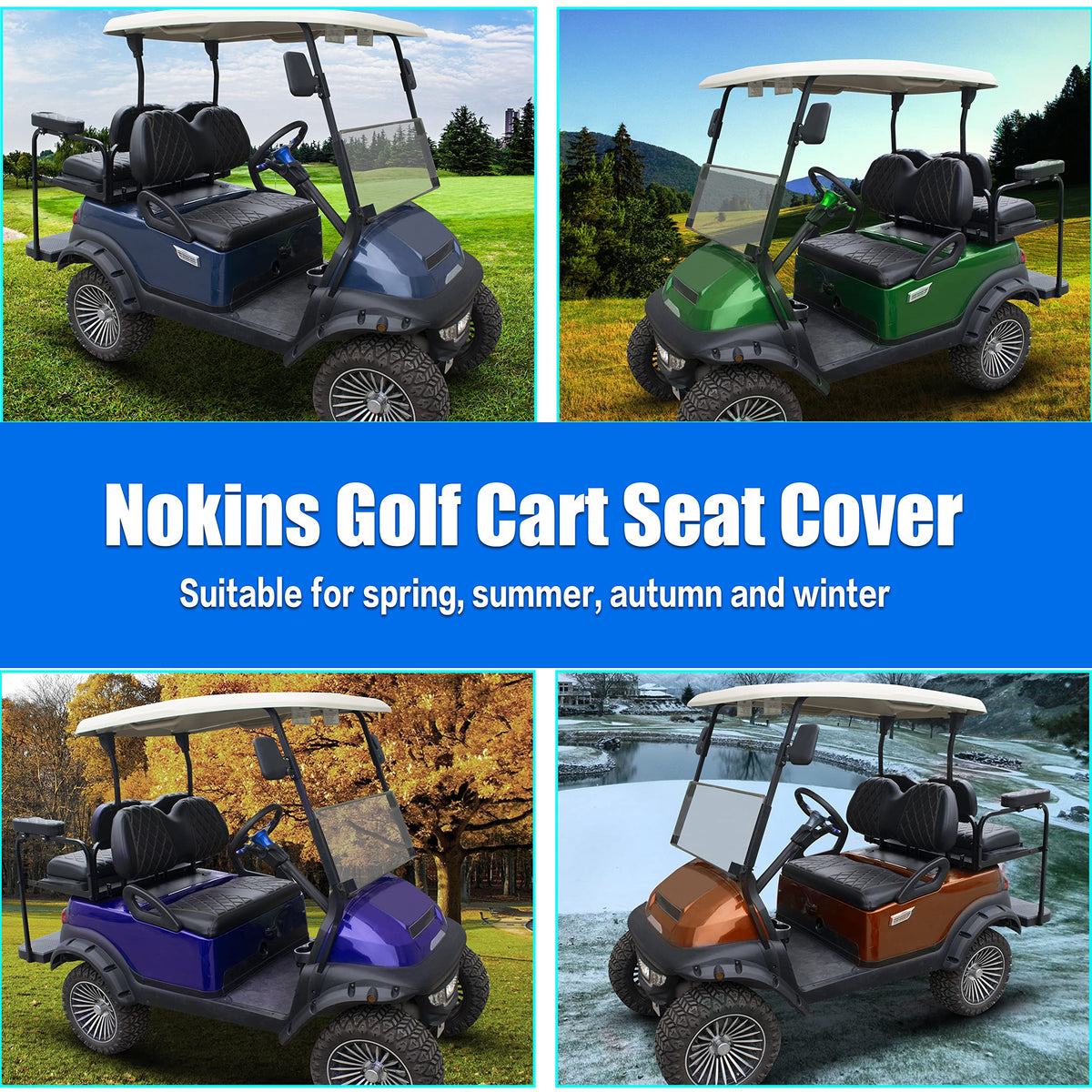 NOKINS UV-resistant stitching maintains color and finish under sun exposure