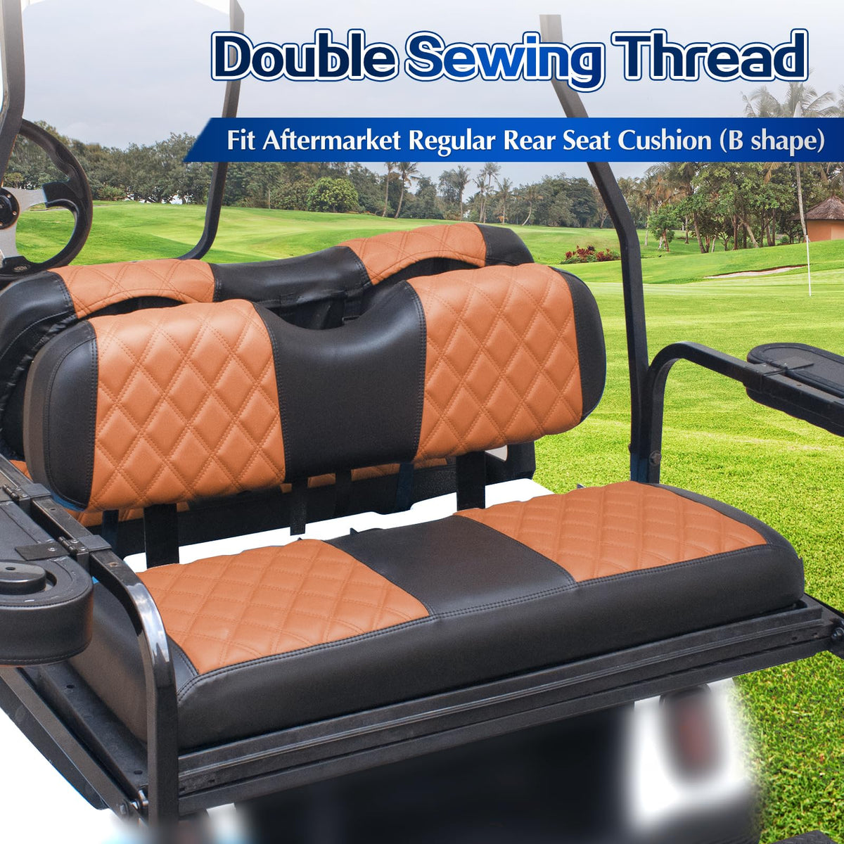 NOKINS rear backrest cover with diamond stitch adds luxury and protection