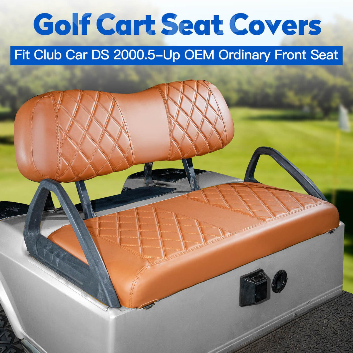 NOKINS rear seat cover in all brown safeguards upholstery and enhances comfort.