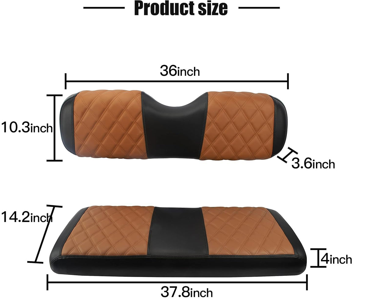 NOKINS rear seat cushion cover with foam padding, easy care