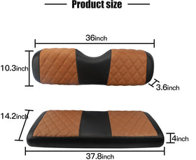 NOKINS rear seat cushion cover with foam padding, easy care