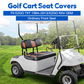 NOKINS gradient diamond rear seat cover for EZGO; upgraded texture and easy cleaning.