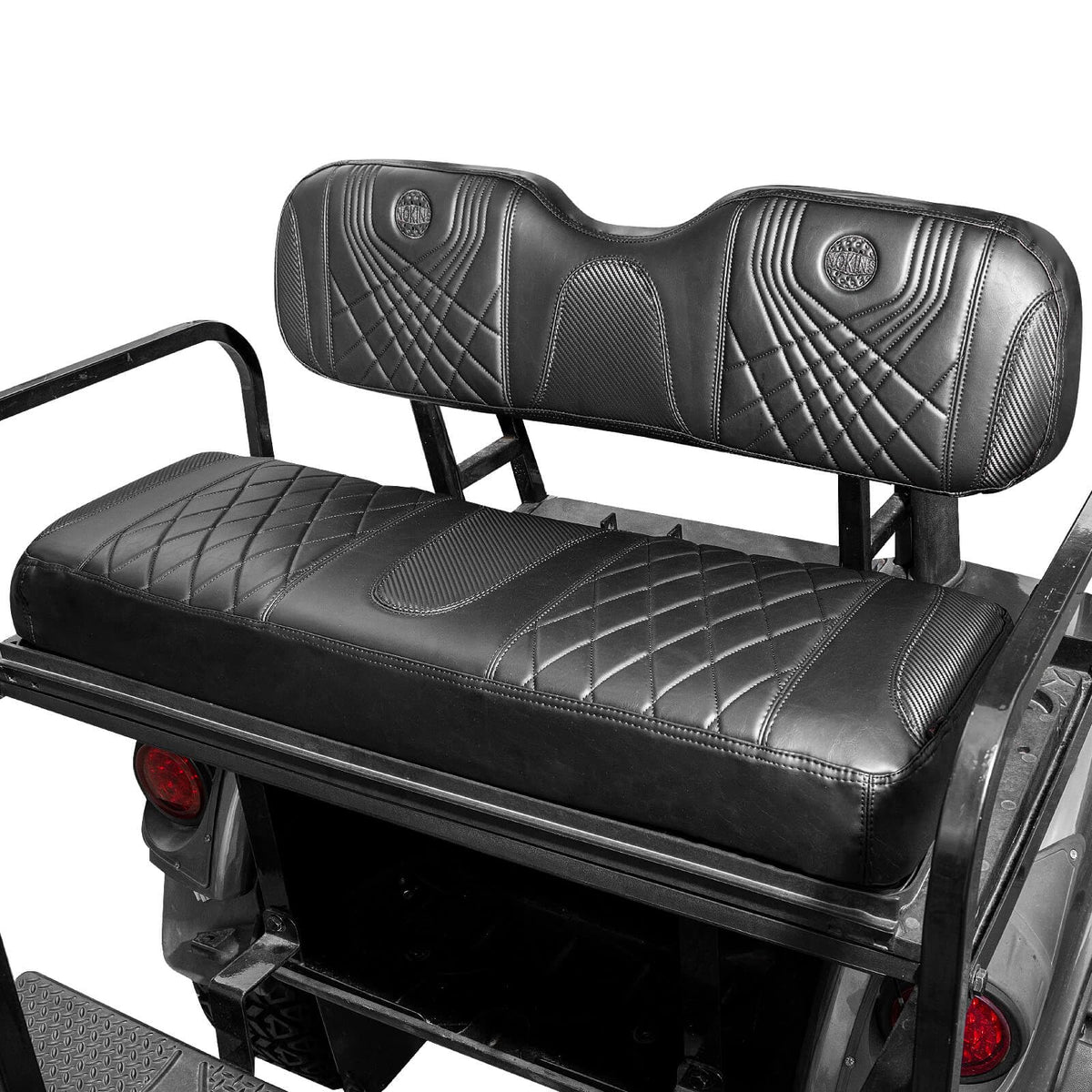 NOKINS gradient diamond black rear seat cover adds style and protection.