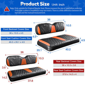 NOKINS rear seat cover installation straps ensure stable, quick setup.