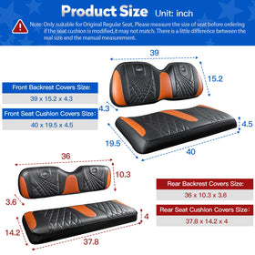 NOKINS rear seat cover one-piece molding shown for secure fit