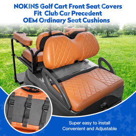 NOKINS rear seat cover with armrests for Club Car Precedent improves comfort