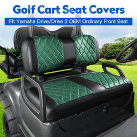 NOKINS rear seat covers with diamond stitching for Yamaha carts.